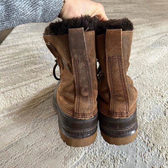 Sorel Steel Shank Leather brown boots Made in USA Winter Boots size 8 main image 7